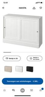 Witte ikea havsta houten buffetkast ca 120x47x60 (bxdxh), Huis en Inrichting, Ophalen, Gebruikt, 25 tot 50 cm, Minder dan 100 cm