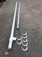 kunststof dakgoot, Doe-het-zelf en Verbouw, Buizen en Afvoer, Ophalen, Gebruikt, Pvc, 2 tot 4 meter