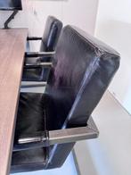 4 Vintage Leren Eetkamerstoelen, Ophalen