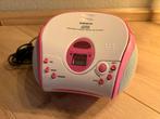 Lenco SCD-24PK Kinder Radio CD Speler - Roze wit, Ophalen, Gebruikt, Radio, Met cd-speler