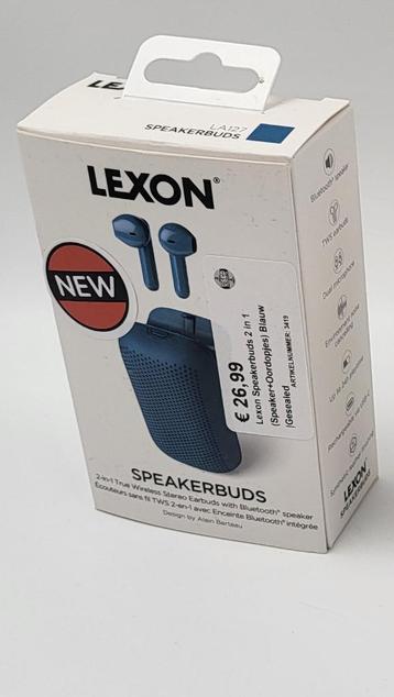 Lexon Speakerbuds 2 in 1 (Speaker+Oordopjes) Blauw |Gesealed beschikbaar voor biedingen