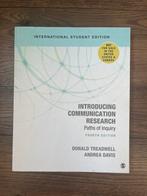 Introducing Communication Research Paths of Inquiry, Boeken, Gelezen, Ophalen of Verzenden, WO