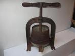 Antieke zware franse druivenpers gemaakt rond 1850 vintage, Antiek en Kunst, Ophalen of Verzenden