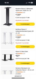 Norstone stylum 2 luidsprekerstandaard, Overige typen, Zo goed als nieuw, 120 watt of meer, Ophalen