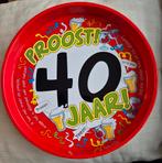 Dienblad 40 jaar proost 40 jaar versiering, Ophalen of Verzenden, Nieuw