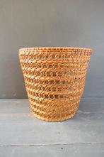 Vintage rieten prullenmand basket bloempot rotan mand, Ophalen of Verzenden, Zo goed als nieuw, Minder dan 10 liter, Riet