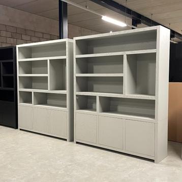 vakkenkast hotel chique eiken fineer taupe en zwart 180cm beschikbaar voor biedingen