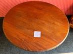 Vintage Ronde Houten Tafel, Huis en Inrichting, Tafels | Salontafels, Ophalen, Gebruikt, 50 tot 100 cm, 150 tot 200 cm