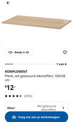 Ikea Pax Komplement plank 100x58 - wit eiken geglazuurd, Ophalen, 50 tot 75 cm, 50 tot 100 cm, Minder dan 100 cm