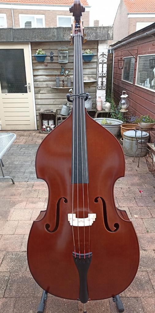 Nieuwe 3/4 Contrabas te koop/ te huur, Muziek en Instrumenten, Strijkinstrumenten | Contrabassen, Nieuw, 3/4-contrabas, Met koffer