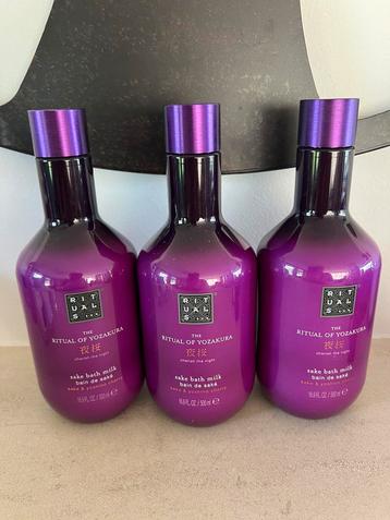 Rituals Yozakura sake bath milk 500 ml 3 x 💜 nieuw! beschikbaar voor biedingen