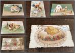 Antieke paaskaarten met kuikens, leukerds bij Puurnostalgie!, Verzamelen, Ophalen of Verzenden, Voor 1920