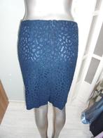 Marccain prachtige donkerblauwe kanten rok maat 3 is 38, Kleding | Dames, Maat 38/40 (M), Zo goed als nieuw, Marccain, Verzenden