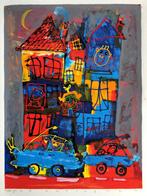 Ad Verstijnen beschilderde ingelijste zeefdruk, Ophalen