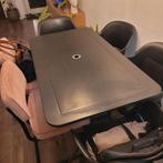 GRATIS OPHALEN metalen tuintafel IKEA, Ophalen, Gebruikt, Rechthoekig, Metaal