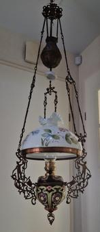 Oude majolica olielamp hanglamp, Antiek en Kunst, Ophalen of Verzenden