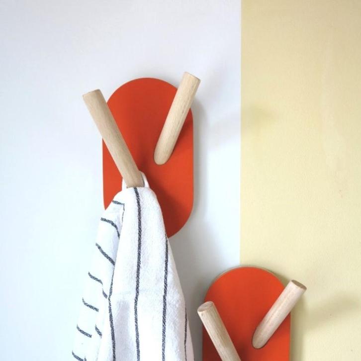 Kapstokhaak, Huis en Inrichting, Woonaccessoires | Kapstokken, Nieuw, Wandhaken, Minder dan 100 cm, Hout, Verzenden