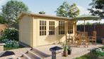Tuinhuizen/blokhutten showmodellen te koop!, Ophalen, Zo goed als nieuw
