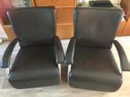 Leren fauteuil bruin, 2 stuks, Huis en Inrichting, Fauteuils, Ophalen, Minder dan 75 cm, Leer, Zo goed als nieuw