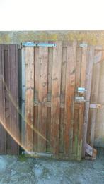 Schutting poort met 3 sloten, Ophalen, Gebruikt, 100 tot 150 cm, Draaipoort
