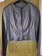 Zwart leatherlook jasje van Promiss - Maat S, Promiss, Zwart, Ophalen of Verzenden, Zo goed als nieuw