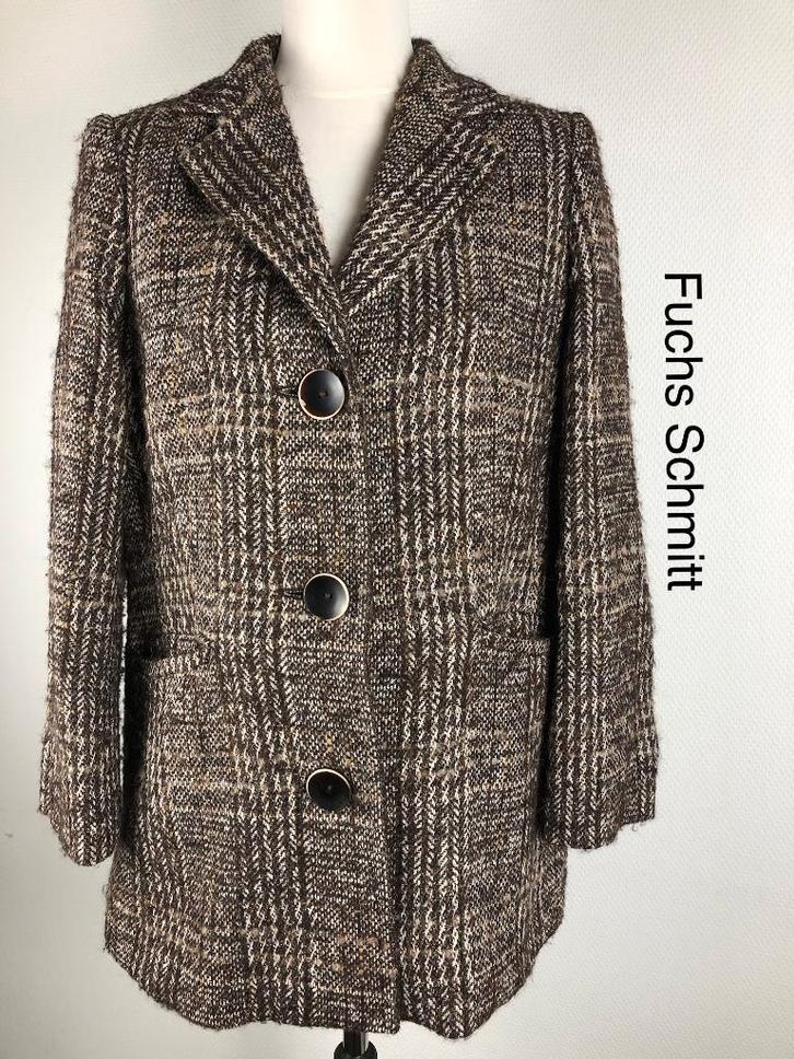 Fuchs Schmitt Manteljas  (mt: 40) 27,1/8312, Kleding | Dames, Jassen | Winter, Zo goed als nieuw, Maat 38/40 (M), Blauw, Ophalen of Verzenden