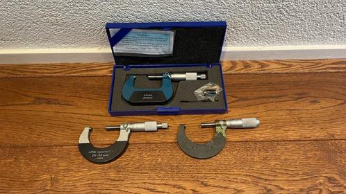 Diverse 25-50 schroefmaten micrometers NSK draaibank emco, Doe-het-zelf en Verbouw, Meetapparatuur, Zo goed als nieuw, Afstand