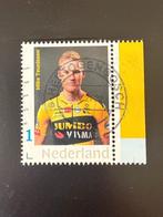 Postzegel Jumbo Visma Mike Teunissen gestempeld., Ophalen of Verzenden, Na 1940, Gestempeld