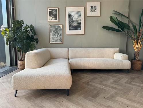 Leolux Oscar Design Hoekbank Beige Teddy (NIEUWSTAAT), Huis en Inrichting, Banken | Bankstellen, Zo goed als nieuw, Hoekbank, Vierpersoons of meer