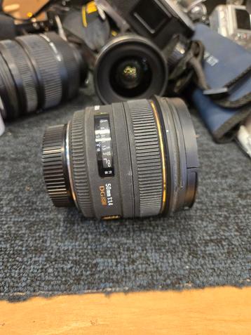 Sigma nikon EX 50mm f1.4 dg hsm  beschikbaar voor biedingen