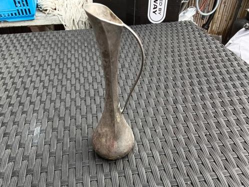Vintage Metalen Vaas met Handvat, Antiek en Kunst, Antiek | Vazen, Ophalen of Verzenden