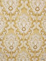 12871 Vintage barokmedaillon oker behang wallpaper swiet, Huis en Inrichting, Stoffering | Behang, Verzenden