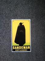 Origineel emaille reclamebordje Sandeman/mancave/overkapping, Verzamelen, Ophalen of Verzenden, Gebruikt, Reclamebord