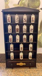 hummel kruidenkastje met orginele handgeverfde potjes, Antiek en Kunst, Ophalen