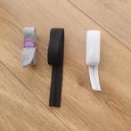 3 stuks biaisband grijs zwart wit nieuw 9m, Ophalen of Verzenden, Zo goed als nieuw