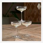 Rivièra Maison with love champagne/cocktail glazen set van 4, Huis en Inrichting, Keuken | Servies, Glas, Overige stijlen, Glas of Glazen