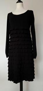 Helena Hart zwarte luxe jurk lange mouwen maat S, Zwart, Zo goed als nieuw, Knielengte, Maat 36 (S)