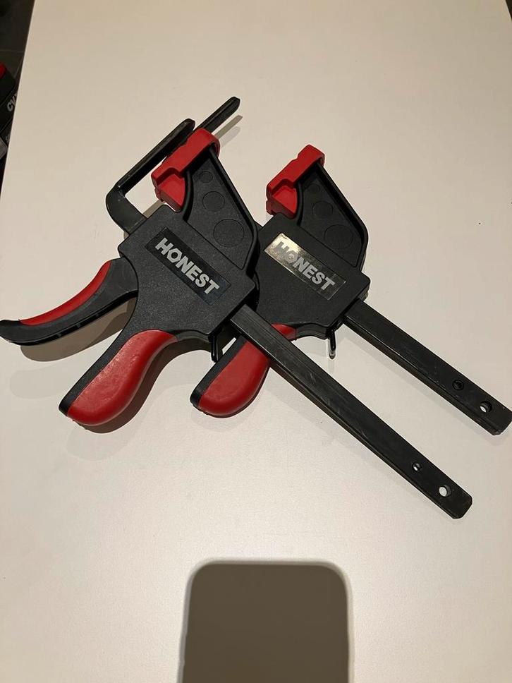 Set Snelspanners 150mm -  Voor geleiderail., Doe-het-zelf en Verbouw, Gereedschap | Handgereedschap, Nieuw, Ophalen of Verzenden