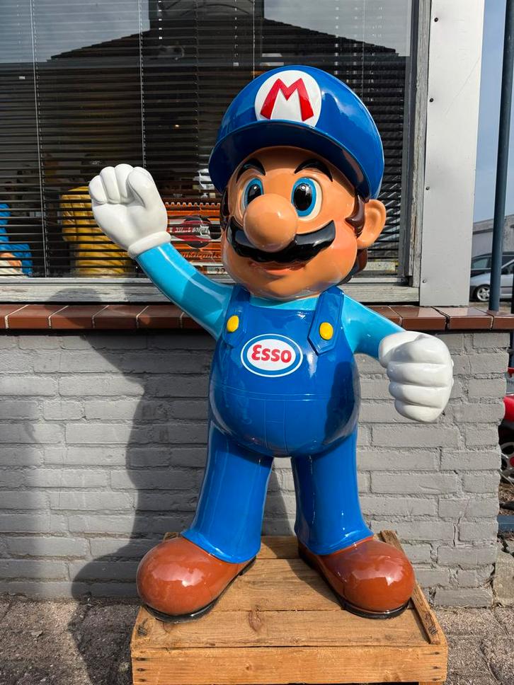 Groot Mario Esso reclame Beeld, Verzamelen, Merken en Reclamevoorwerpen, Zo goed als nieuw, Reclamebord, Ophalen