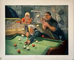 Gesigneerde 'Tipsy' Biljart Poster door Bernard Leemker, Antiek en Kunst, Ophalen of Verzenden