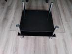 glazen salontafel, Huis en Inrichting, Tafels | Salontafels, Ophalen, 50 tot 100 cm, 50 tot 100 cm, Modern