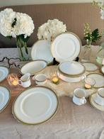 Royal Albert Kensington servies lot mint wit goud, Ophalen, Gebruikt, Verzilverd, Porselein