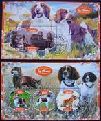 - 872 - 2 Blokken met Spaniel Honden. Uit Rep. Gabon., Verzenden, Gestempeld, Dier of Natuur