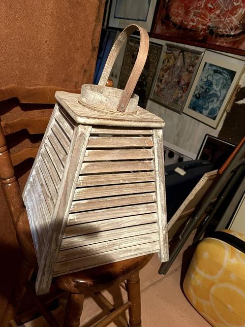 Tuin lantaarn met glazenhouder voor kaars, Tuin en Terras, Overige Tuin en Terras, Gebruikt, Ophalen