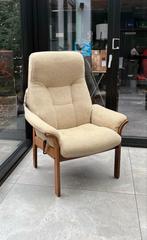 Zweedse G-Möbler Fauteuil met verstelbare rugleuning, Huis en Inrichting, Fauteuils, Ophalen of Verzenden, Gebruikt, Hout, 75 tot 100 cm
