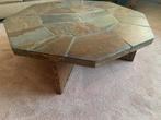 Salontafel van massief leisteen, Huis en Inrichting, Tafels | Salontafels, Ophalen, Overige materialen, Gebruikt, 100 tot 150 cm