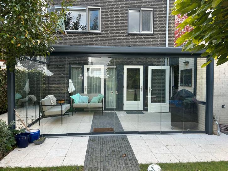 Glazen Serre / Veranda / tuinkamer, Tuin en Terras, Overkappingen, Zo goed als nieuw, Serre, Ophalen