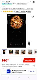 Inductie kookplaat 2 zones 30 cm 1 fase tot 3300W, Witgoed en Apparatuur, Kookplaten, 3 kookzones of minder, Ophalen of Verzenden