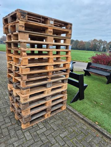 Partij wegwerppallets en paar europallets beschikbaar voor biedingen