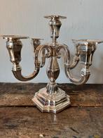 Mooie Oude / antieke kandelaar zilver / verzilverd?, Ophalen of Verzenden, Zilver